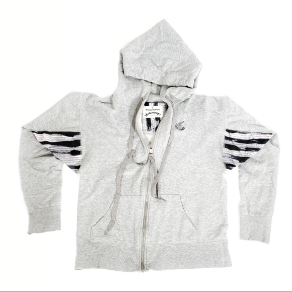 Rare Grey Vivienne Westwood Anglomania Zip Hoodie - Picture 1 of 4